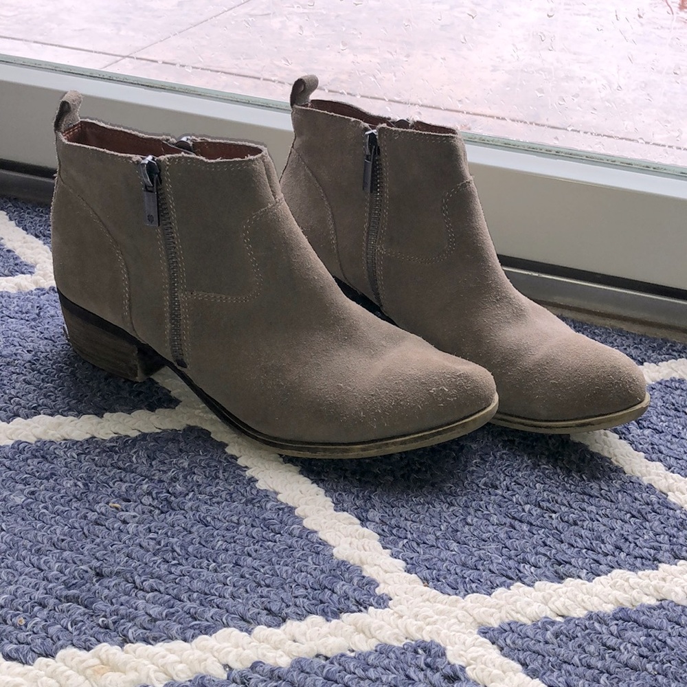 Lucky brand tan booties